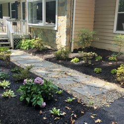 Baez Landscaping - New walkway with new garden bed