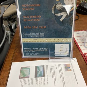 More Than Sewing - Sew club - Appliances & Repair Near Me - Salinas, California
