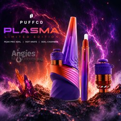 Puffco Plasma Collection now at Angies Boutique. Limited Edition Peak Pro, Hot Knife & 3DXL Chamber. Authorized retailer.