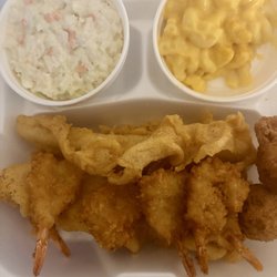 2 Pc Fish Dinner with Mac & Cheese and Coleslaw
