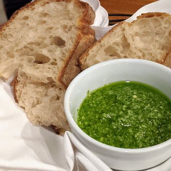 Sweet Basil - Complimentary Bread with Pesto - Italian Near Me - Needham, Massachusetts