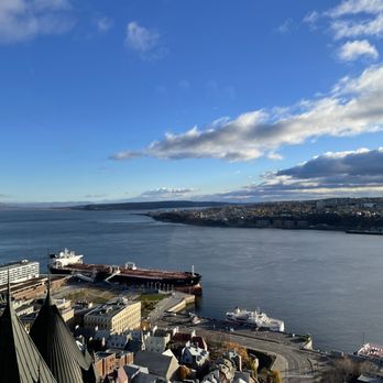 Destination Québec - Champlain River View from Fairmont Gold Lounge - Local Flavor Near Me - Quebec City, Quebec