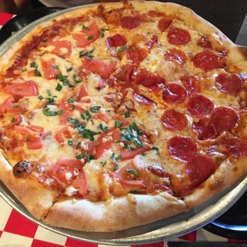 Carmelo's - Half pepperoni and half margherita - Pizza Near Me - St. Augustine, Florida