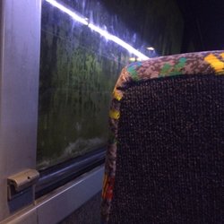 Wanda Coach - filthy windows on entire bus