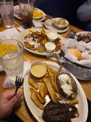 Photo of Texas Roadhouse - Springfield, IL, US. Steak, roadkill, and combo appetizer