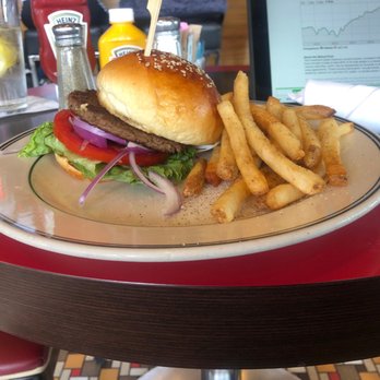 Big View Diner - Impossible Burger with Fries. - Diners Near Me - Charlotte, North Carolina Big View Diner - Impossible Burger with Fries. - Diners Near Me - Charlotte, North Carolina