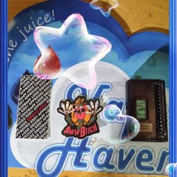 Vape Haven - In this photo is a picture of one of their vape mats And some pool stickers I got thrown in for a purchase long live (Vape Haven)