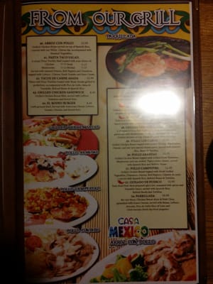 Menu photo 2 Casa Mexico East Grand Forks, MN