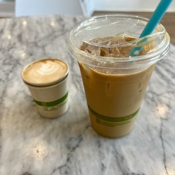 Amavida Coffee Roasters - Cortado and Hazelnut Latte - Coffee & Tea Near Me - Seaside, Florida