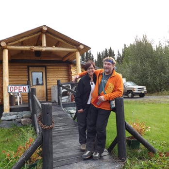 Golden Spruce Cabins - Our Friends Guido Kettner and Barbara visiting the Golden Spruce from Germany! Awesome Friends! - Guest Houses Near Me - Kenny Lake, Alaska Golden Spruce Cabins - Our Friends Guido Kettner and Barbara visiting the Golden Spruce from Germany! Awesome Friends! - Guest Houses Near Me - Kenny Lake, Alaska