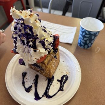 Button Up Cafe - Ube cheesecake 5. Stuffed Strawberry Cheesecake French Toast - Breakfast & Brunch Near Me - Pearl City, Hawaii Button Up Cafe - Ube cheesecake 5. Stuffed Strawberry Cheesecake French Toast - Breakfast & Brunch Near Me - Pearl City, Hawaii