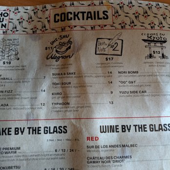 Shokunin - Shokunin drink menu - Japanese Near Me - Calgary, Alberta Shokunin - Shokunin drink menu - Japanese Near Me - Calgary, Alberta