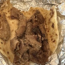 Soggy uncooked tripa taco Soggy uncooked tripa taco