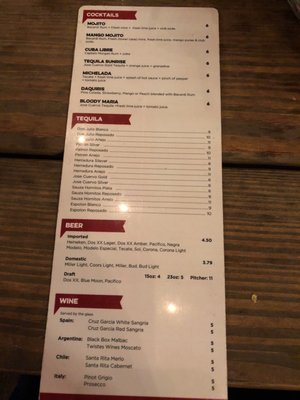Menu photo 4 Little Mexico Richmond, VA