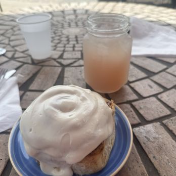 EastBrew Cafe and Bakery - Lavender lemonade with a cinnamon roll - Cafes Near Me - Eastvale, California EastBrew Cafe and Bakery - Lavender lemonade with a cinnamon roll - Cafes Near Me - Eastvale, California