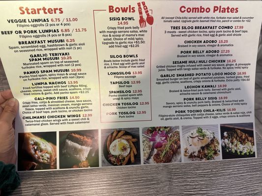 Menu photo 3 Luna's Lunpias Poway, CA