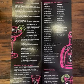 Bar Poca Madre - Drinks menu - Mexican Near Me - Burr Ridge, Illinois
