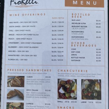 Fiorelli Winery & Vineyard - Menu - Wineries Near Me - Bradenton, Florida Fiorelli Winery & Vineyard - Menu - Wineries Near Me - Bradenton, Florida
