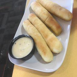 Breadsticks with a side of Alfredo