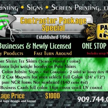 Paper and Ink - This is a contractor package.
Special.
Newly licensed contractors or
New logo design. - Printing Services Near Me Paper and Ink - This is a contractor package.
Special.
Newly licensed contractors or
New logo design. - Printing Services Near Me