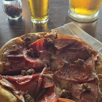 Pizza Supreme - Personal meat lovers pizza and a pitcher of Modelo. - Pizza Near Me - West Covina, California Pizza Supreme - Personal meat lovers pizza and a pitcher of Modelo. - Pizza Near Me - West Covina, California