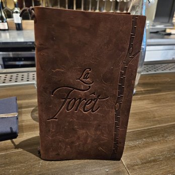 La Forêt - Leather bound menu - Cocktail Bars Near Me - Denver, Colorado La Forêt - Leather bound menu - Cocktail Bars Near Me - Denver, Colorado