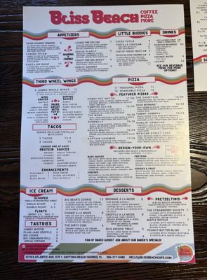 Menu photo 1 Bliss Beach Daytona Beach Shores, FL Menu photo 1 Bliss Beach Daytona Beach Shores, FL