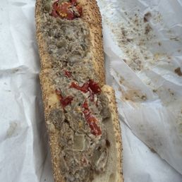 Cheesesteak- cooper sharp , fried onions and hot cherry peppers- so damn good ! Cheesesteak- cooper sharp , fried onions and hot cherry peppers- so damn good !