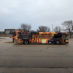 Holiday - Rochester bus parked at the gas station