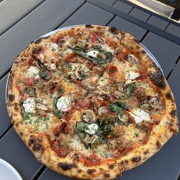 Bombs away (switched out roasted red peppers for mushrooms). Bombs away (switched out roasted red peppers for mushrooms).