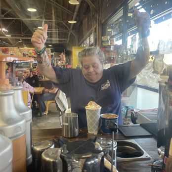 Mother Road Market - Barista made my nutty coffee - Food Court Near Me - Tulsa, Oklahoma