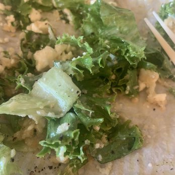 Unforked - The salad in question... about 2 bites in. Some sort of kale- iceberg hybrid? Idk what is this? - Burgers Near Me - Overland Park, Kansas