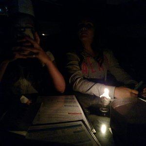 Photo of Ed Debevic's - Chicago, IL, United States. Lights went out at Eds right before we ordered