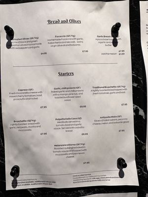 Menu photo 2 Mannucci's Italian Restaurant Cardigan, CGN