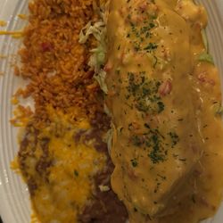 The Palace Mexican Restaurant & Saloon - Queso Chimichanga