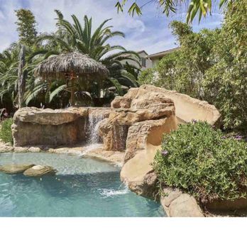 Advantage Pools - Waterfall & slide - Landscaping Near Me - Brentwood, California
