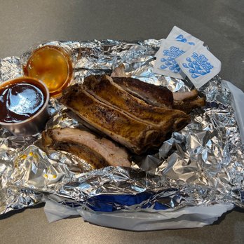 Glick’s Rib Shack - a plate of ribs and sauce - Food Stands Near Me - Philadelphia, Pennsylvania