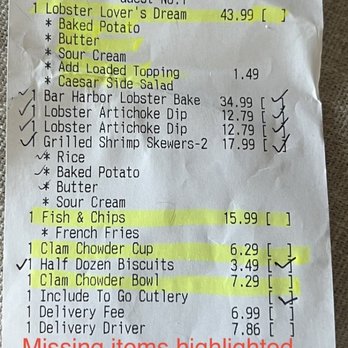 Red Lobster - Missing food - Seafood Near Me - Vallejo, California Red Lobster - Missing food - Seafood Near Me - Vallejo, California