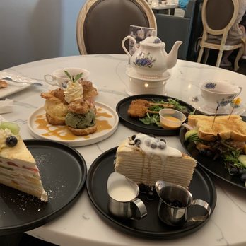 Prince Tea House - Mixed Fruit Mille Crepe Cake, Cake Fried Shrimp Lollipops ,California Sandwich ,Brown Sugar Bubble Mille Crpes Cake - Desserts Near Me - Brooklyn, New York