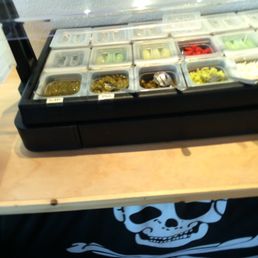 Cleanest condiment bar ever!