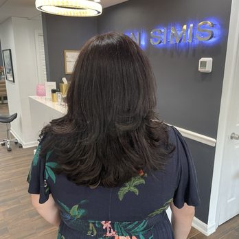 Salon Simis - BEFORE/Phase 1: New cut and root touchup! - Hair Extensions Near Me - Fairfax, Virginia