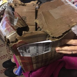A package my mother received 1-3-2018. It was her Christmas gift from her granddaughter. post man dropped it over the gate, onto concrete A package my mother received 1-3-2018. It was her Christmas gift from her granddaughter. post man dropped it over the gate, onto concrete