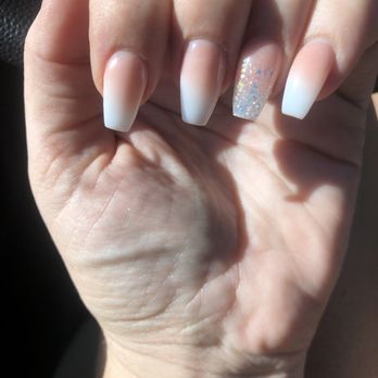 C-D Nails - Ombré nails with glitter - Nail Salons Near Me - Melbourne, Florida