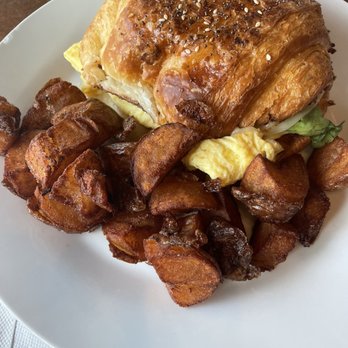 Grace Coffee - Croissant breakfast sandwich with sausage - Cafes Near Me - Verona, Wisconsin