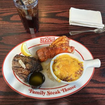 Sizzler - I ordered steak, lobster, and loaded mash with an iced tea - Seafood Near Me - Blythe, California Sizzler - I ordered steak, lobster, and loaded mash with an iced tea - Seafood Near Me - Blythe, California
