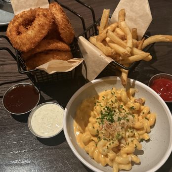 The Beast - Mac and cheese, onion rings and fries - New American Near Me - Las Vegas, Nevada