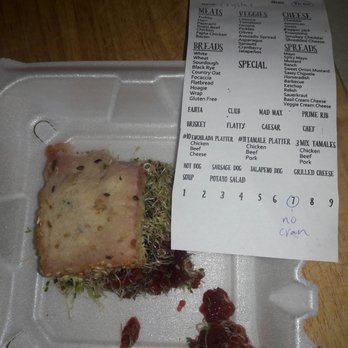 Country Mercantile - I asked for no cranberry. It was covered in cranberry amd soaked through the bread. Lesson learned to check first before leaving. - Fruits & Veggies Near Me - Richland, Washington