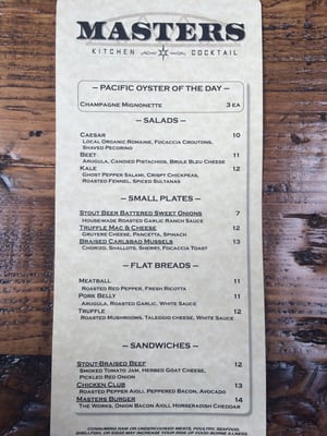 Masters Kitchen and Cocktail by null