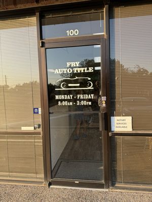 Fry Auto Title Service
