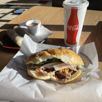 Yummy Deli - Y2-Pork Sandwich, 2 Spring Roll, and Soft Drink! - Bubble Tea Near Me - Everett, Washington Yummy Deli - Y2-Pork Sandwich, 2 Spring Roll, and Soft Drink! - Bubble Tea Near Me - Everett, Washington